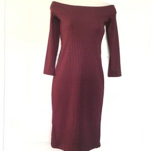Hot Kiss Dress Red Wine Women Size M